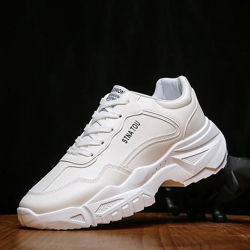 Lipira Star 2023 New Height Increasing Platform Styles Men White Zapatillas Chunky Shoes Sneakers
