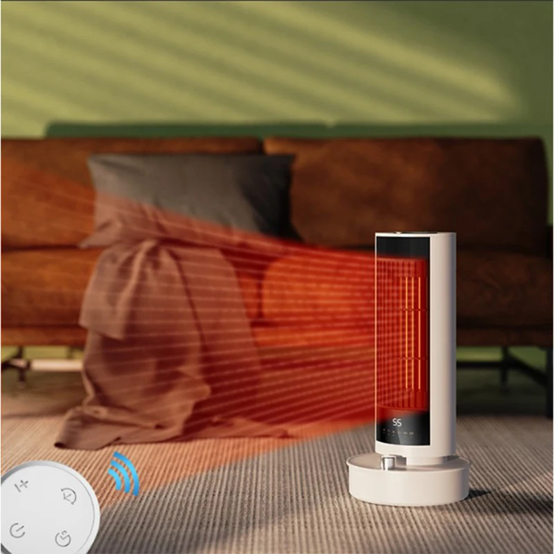 OEM factory Winter Warmer Portable Home Room 1200W PTC Heating USB Electric Heater Fan tower fan