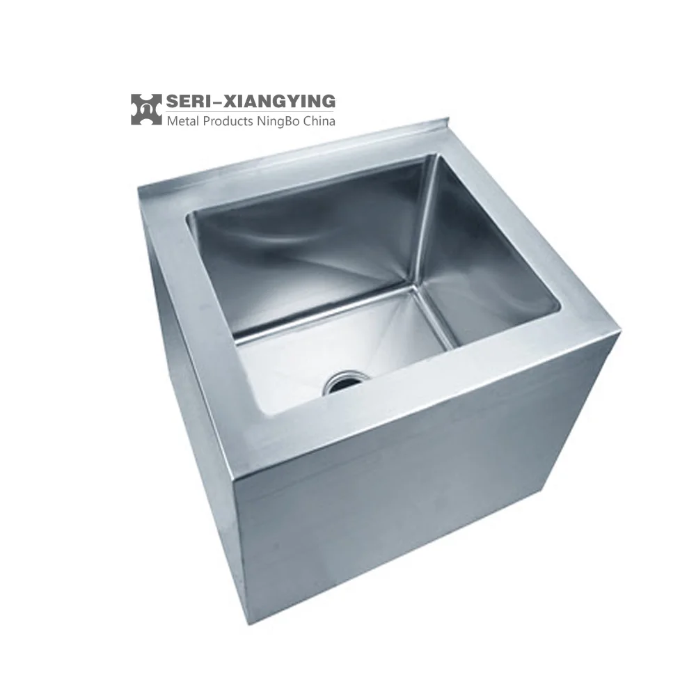 NSF Approval Stainless Steel Factory Made Solid Floor Mop Sink Popular Design High Quality with Low Price