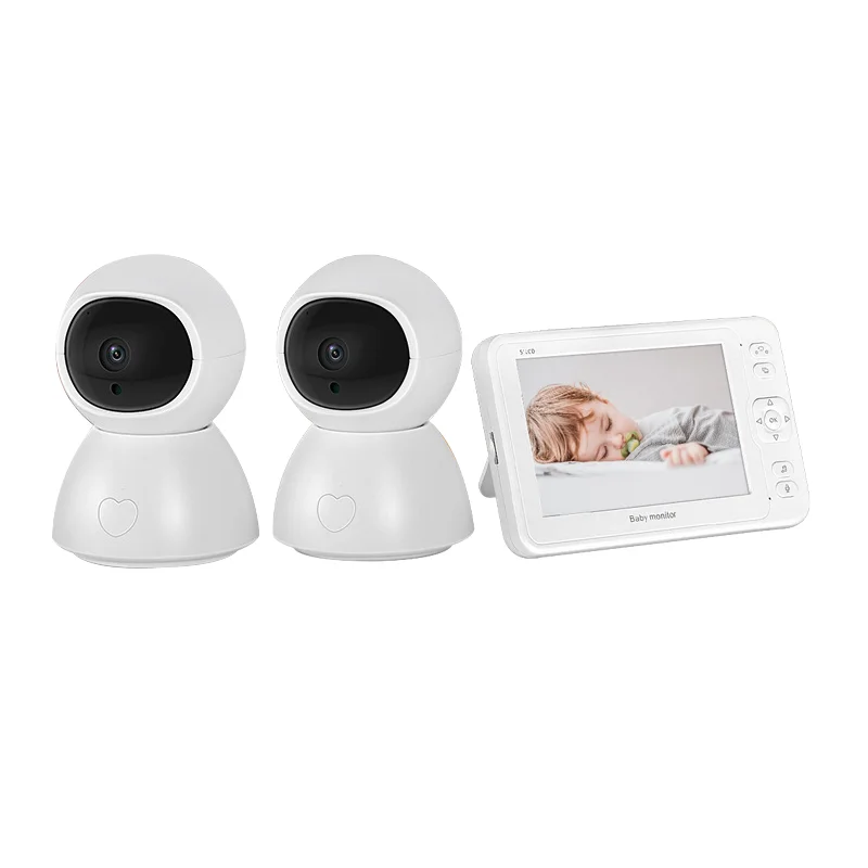 5 inch Video Baby Monitor Night Vision 1 Screen 2/3 Surveillance Camera 1080P Security Camera for Babysitter Babyfoon