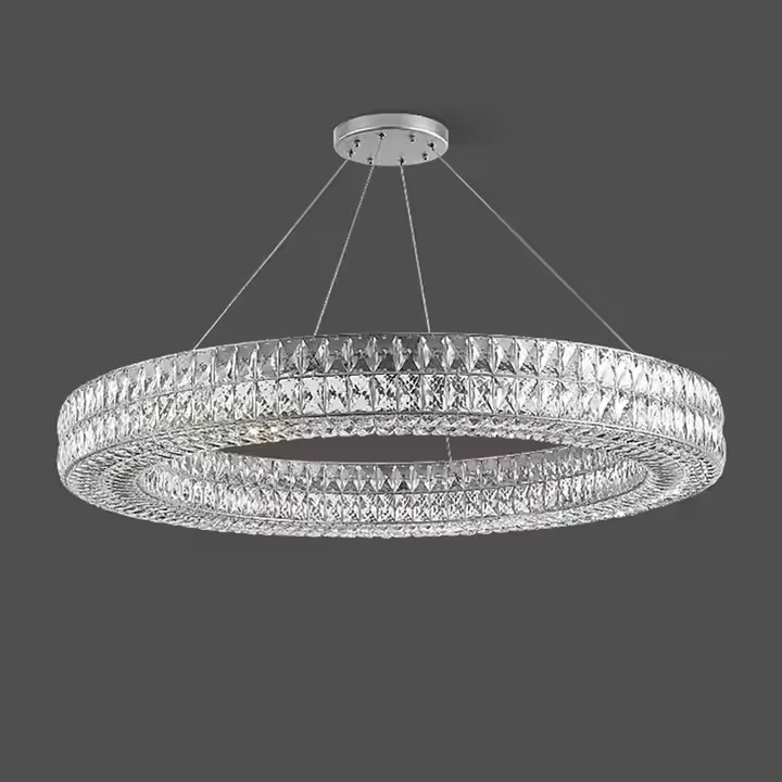 Роскошная Подвесная лампа Simig, промышленная Классическая большая круглая подвесная люстра K9, хрустальная люстра для гостиничного освещения