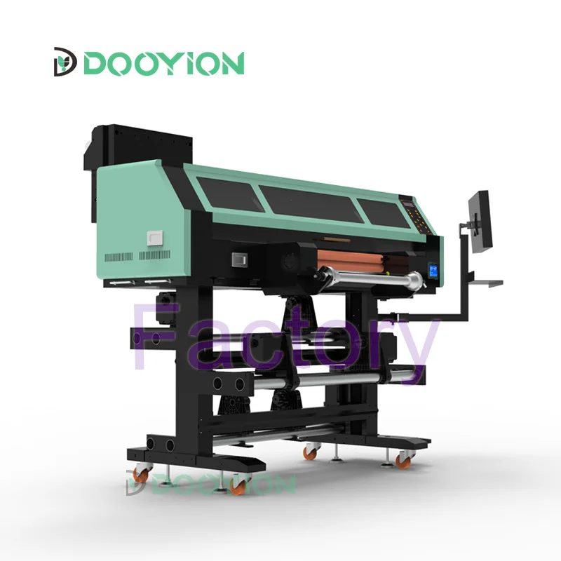 FACTORY OEM NEW 60cm a b film roll to roll dtf uv printer all in one three or four i3200-U1 heads ADVANCED 2024