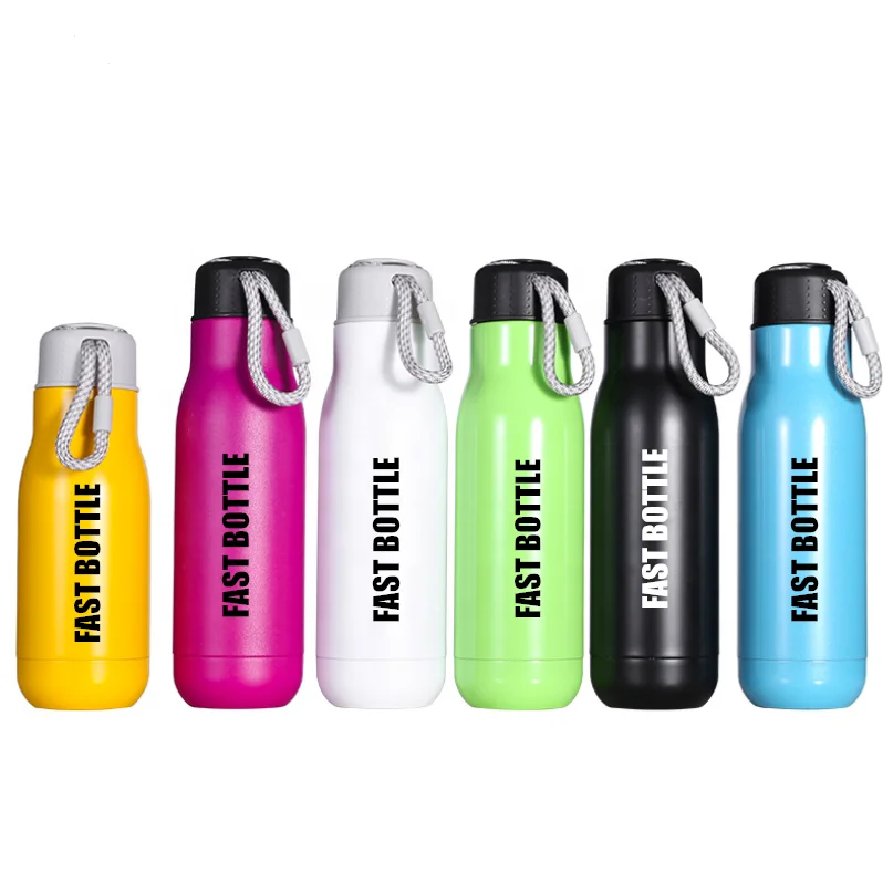 Leak-Proof & Spill Proof 18oz Double-Walled Vacuum Insulated Sports Flask Stainless Steel Water Bottle with Large Mouth Opening