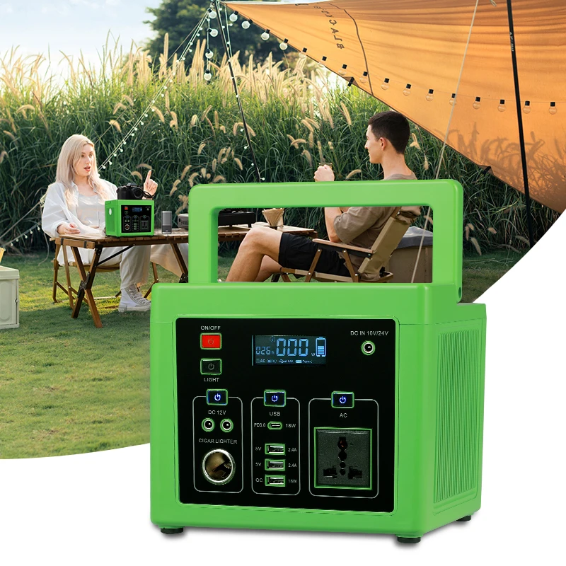 Alltop 300W 500W Portable Power Generator Solar Station System AC DC 110V 220V Outside Camping Emergency Power Bank