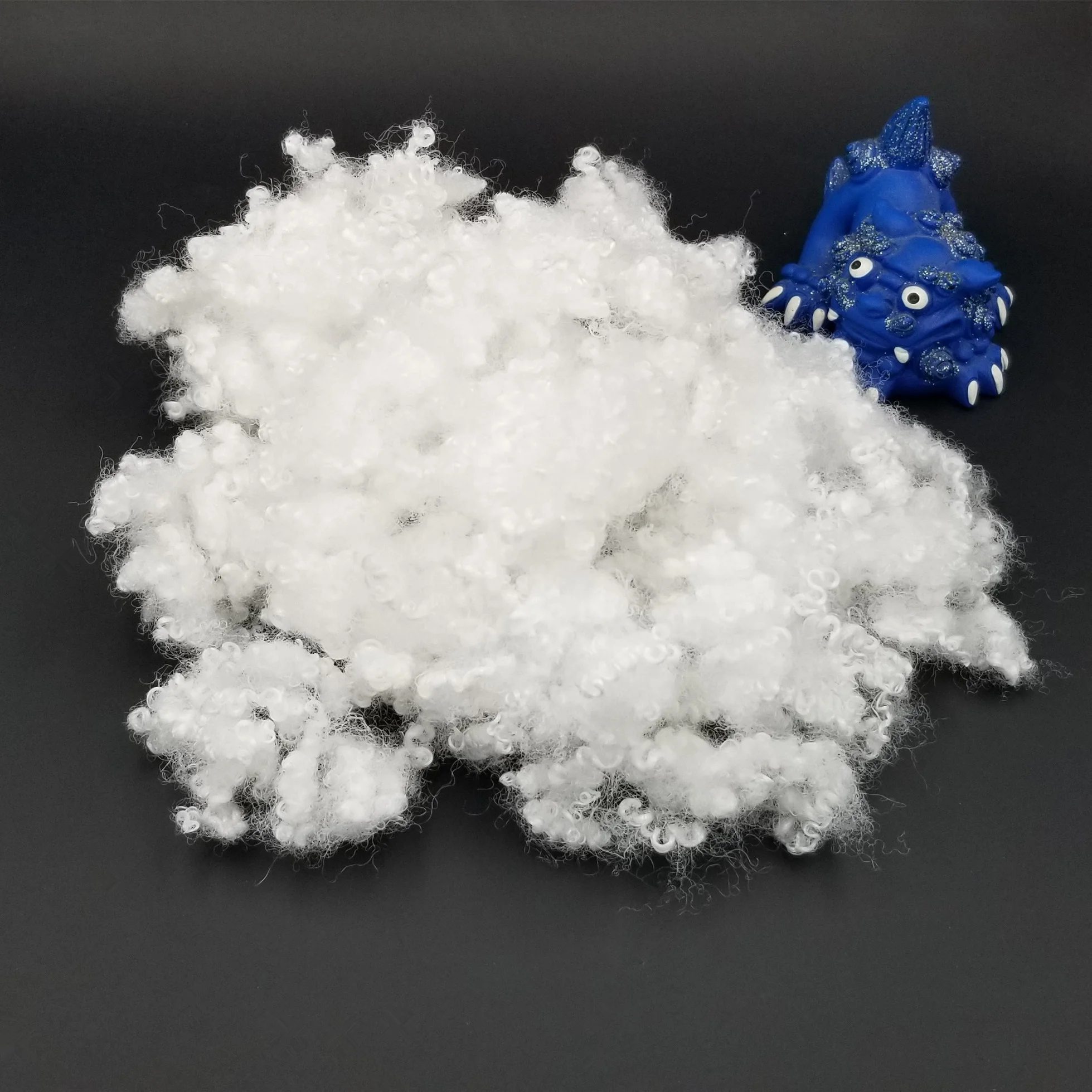 7d 64mm polyester fiber for wadding with lowest price in china hollow conjugated siliconized fiber  polyester fiber