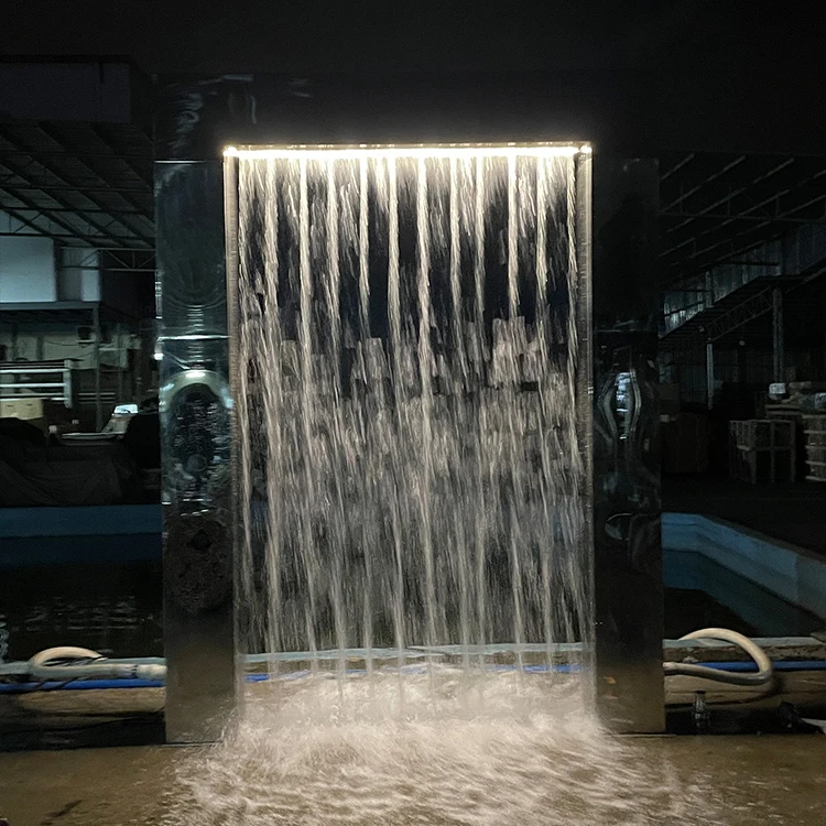 Wholesale Price Indoor Decoration Water Rain Curtain Customized Mini Door Waterfall Fountain