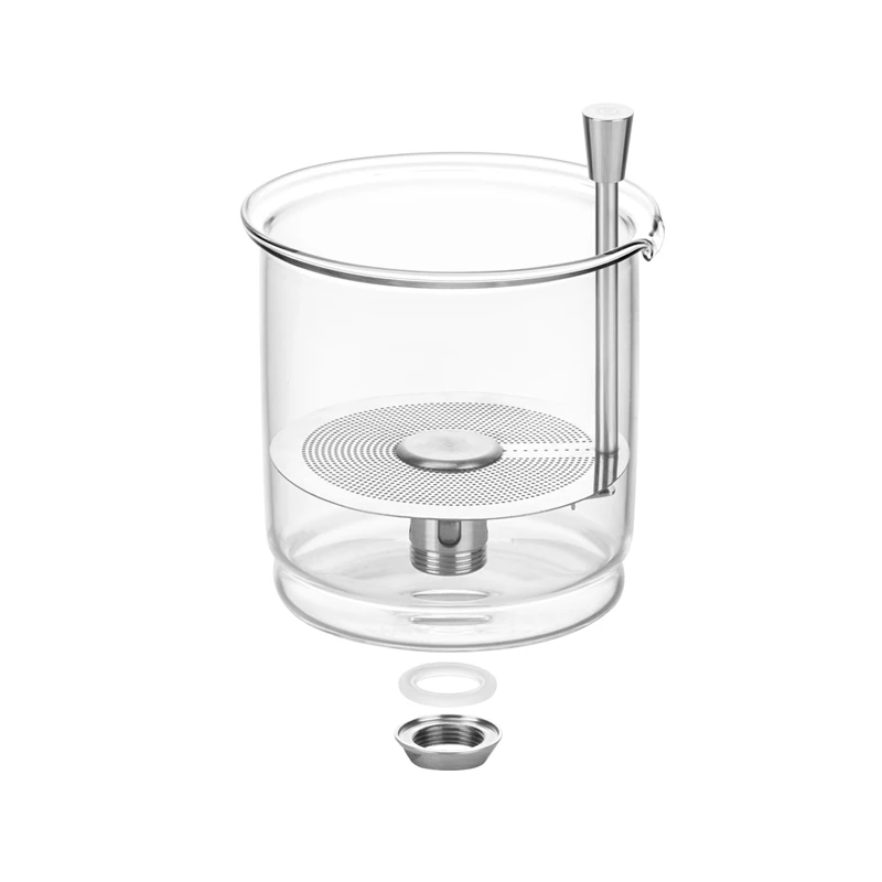 Samadoyo Kitchen Usage 750ml Infuser Mesh Filter Teapot Glass Kettle Magnetic Rotating Tea Pot Set With Handle Filter