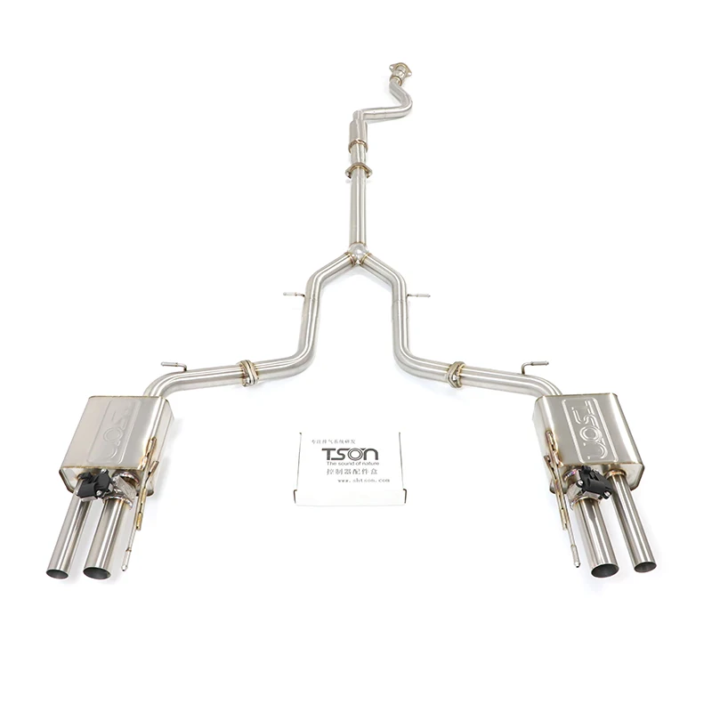 
 Оптовая продажа, Высококачественная задняя выхлопная система из нержавеющей стали, глушитель с кошачьей спинкой, резак для выхлопной трубы для Cadillac Ct6  