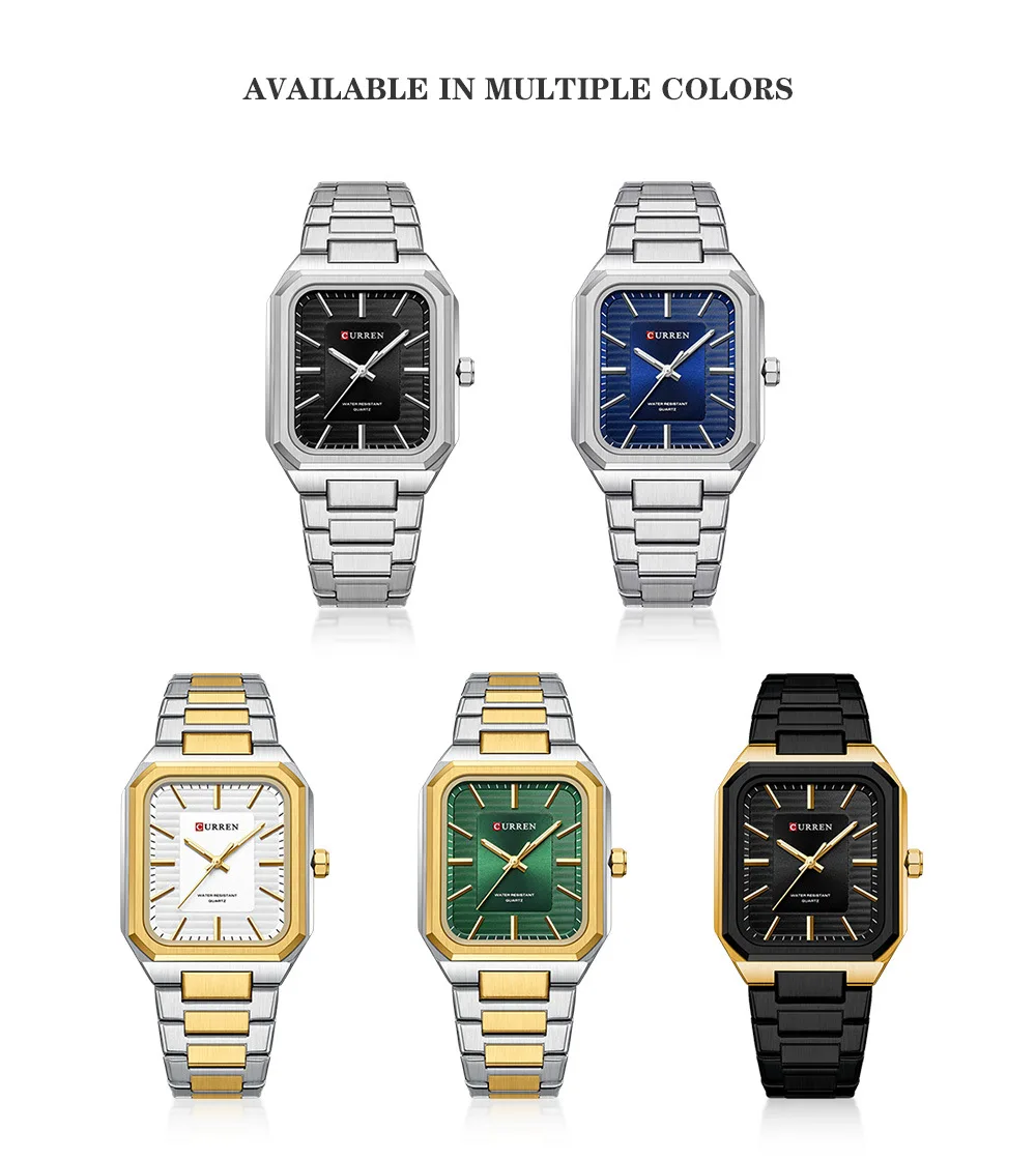 CURREN Watch for Men Fashion Stainless Steel Water Resistant Quartz Watch Luxury Sport Watch Man Clock Relogio Masculino 8457