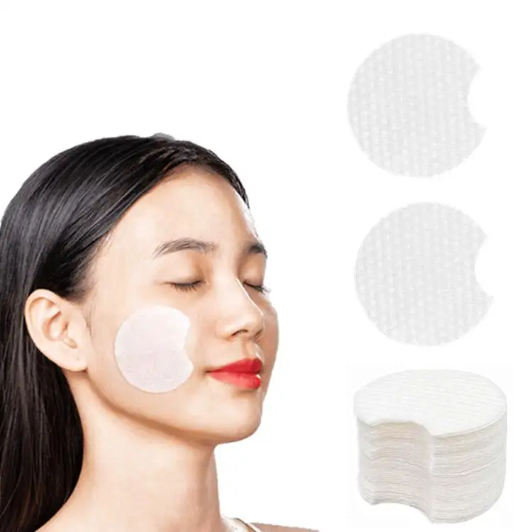 2022 New Design Facial Care round embossed non woven facial pads And Non Woven Round Makeup Cotton Cosmetic Pads