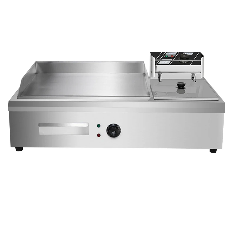 Commercial  Electric Chicken Chip French Fries Fryer Restaurant Fast food Machine Grill Griddle And Deep Fryer Machine