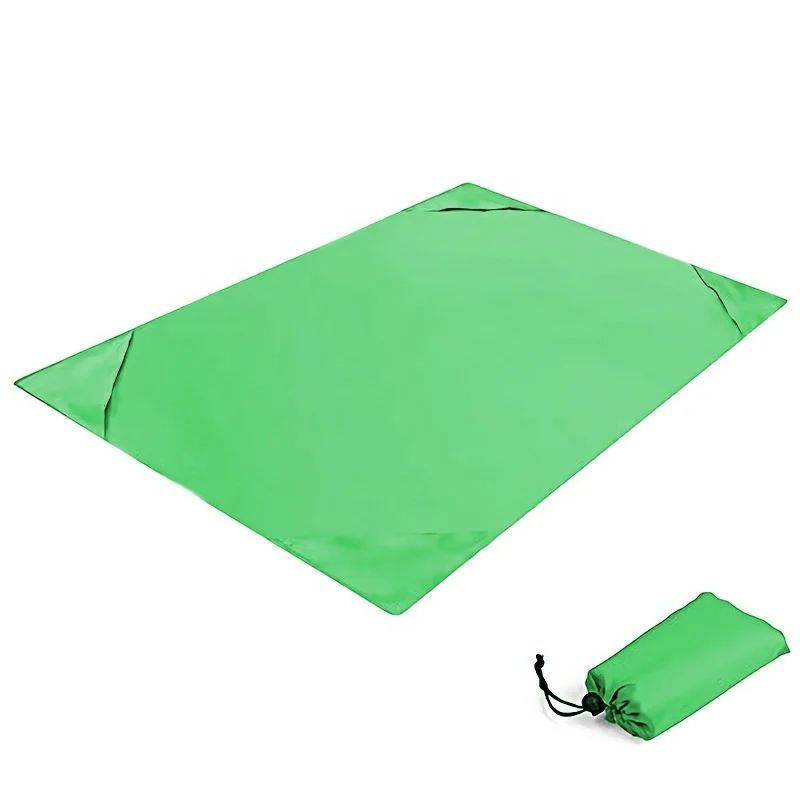 Pocket blanket non slip towel lightweight mini folding beach mat Moisture mat for outdoor camping
