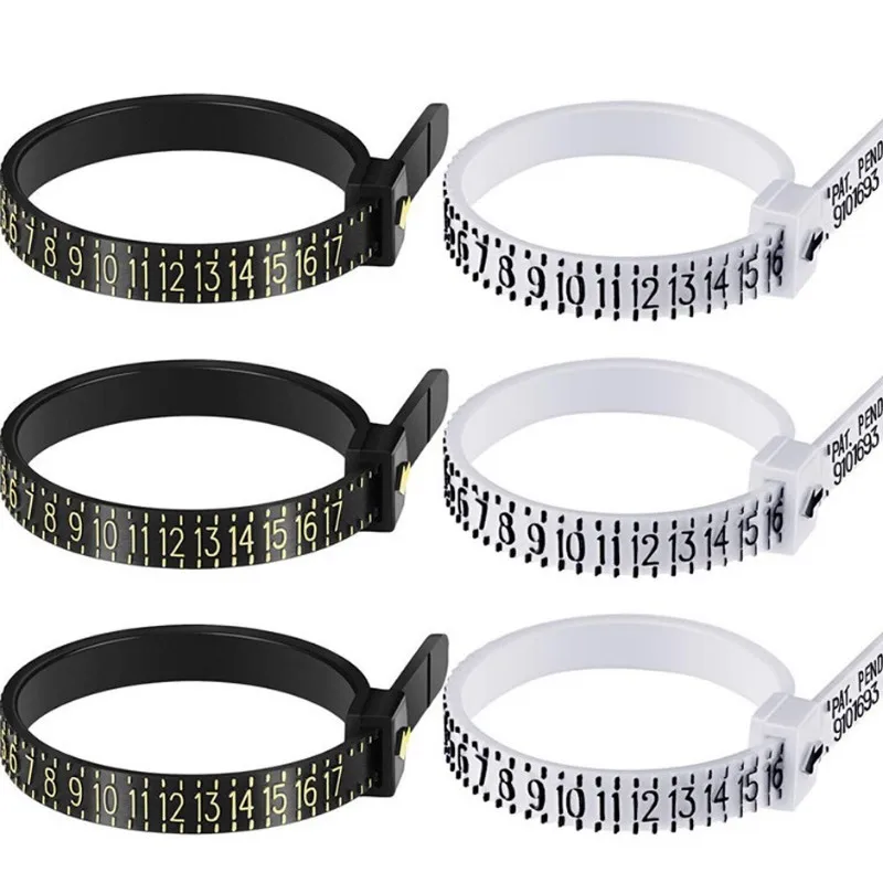 US UK size Plastic Thickness Gauge Goldsmith Tools Ring Size Gauge
