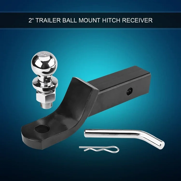 Forged Trailer Hitch Ball Mount with Fitting 2-Inch Receiver