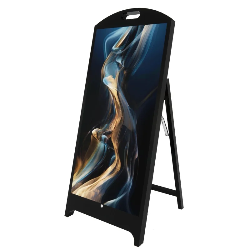 43 Inch 5000 Nits Led Poster Display Battery Powered  Folding Bracket Portable Outdoor Waterproof Led Advertising Display