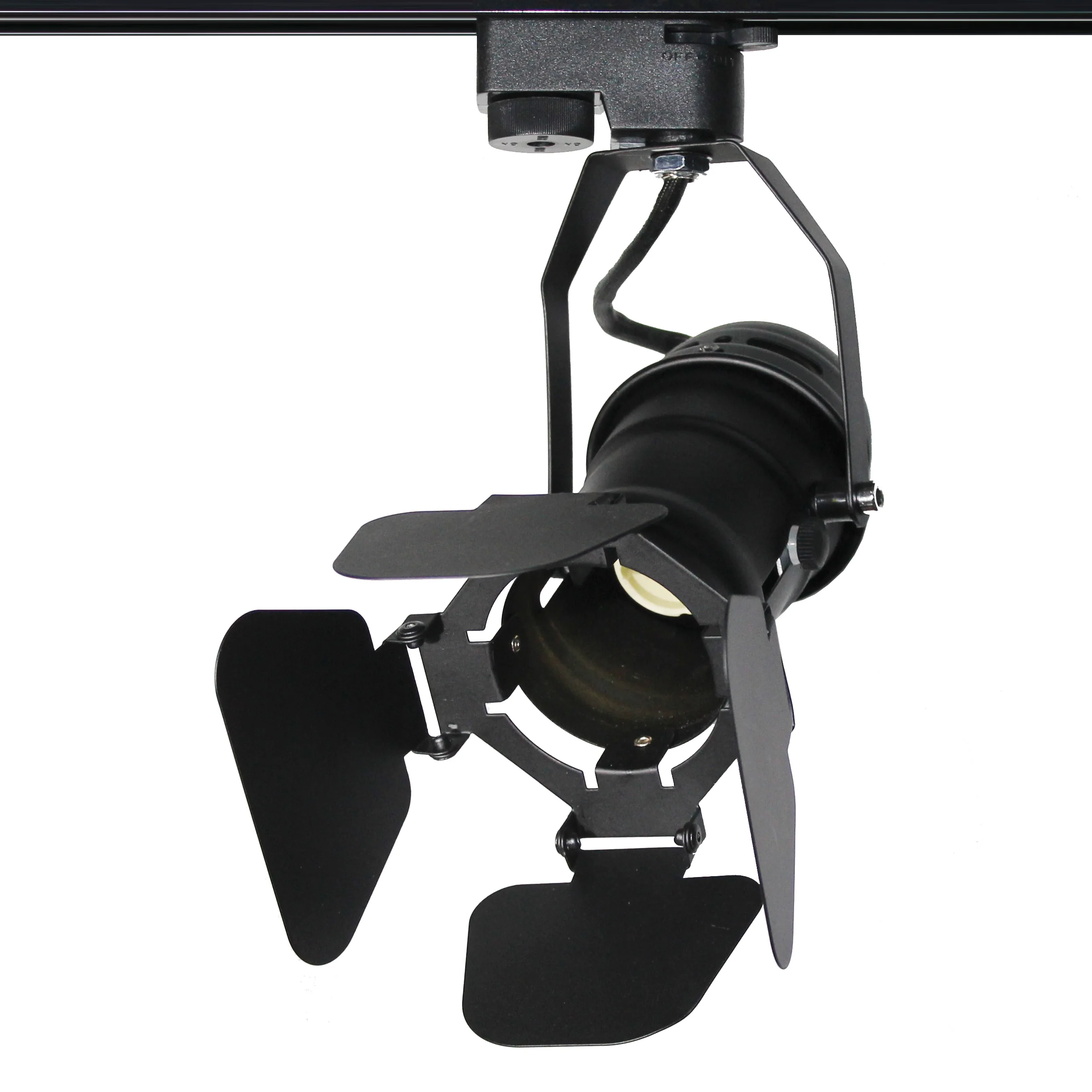 
4 Leaf Gu10 base 3wire 3w 5w 7w Spot light Mini BARN DOOR TRACK LIGHT FIXTURE 