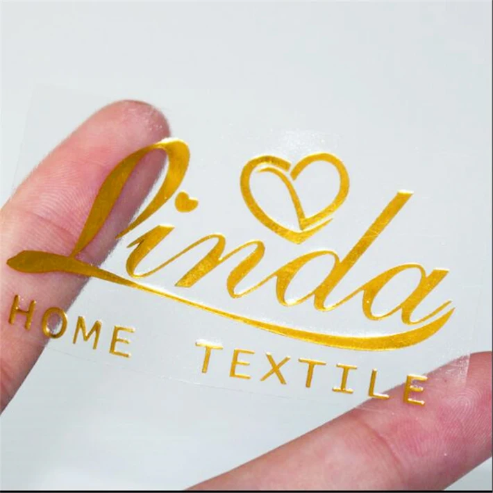 Custom perfume bottle stickers with clear Logo Gold Foil Cosmetic Clear Labels Custom Text Logo Transparent Stickers