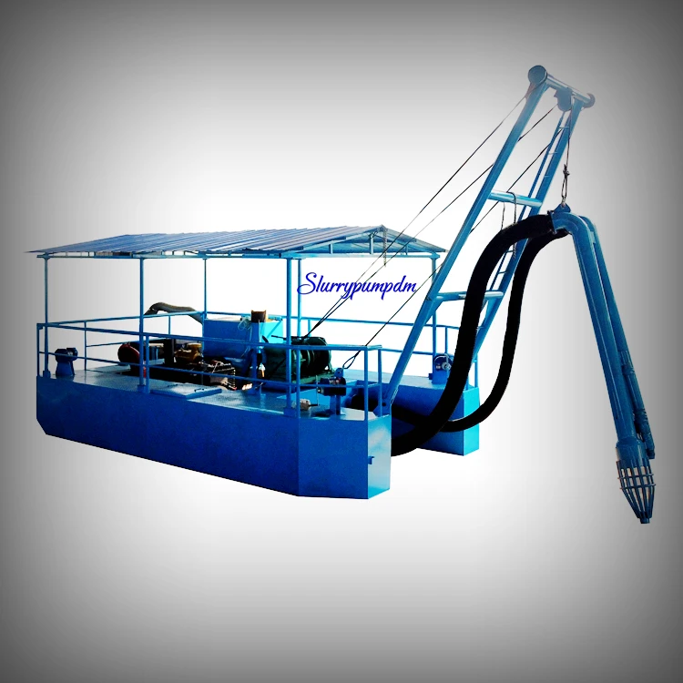 Nigeria Sand Dredging Pump Boat With 10 inch Sand Pump Set Dredge Depth 15 m discharge for  200 m