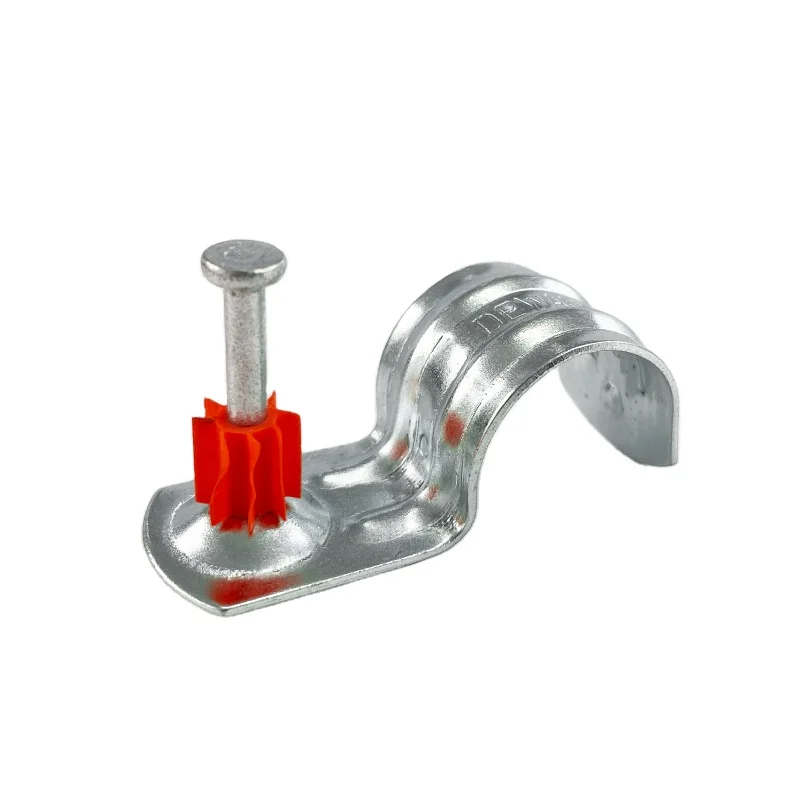 300 Head Drive Pin Shoot Nails Pvc Pipe Clamp Nail Concrete Nail With Conduit Clips For Powder Driven Tool Gun