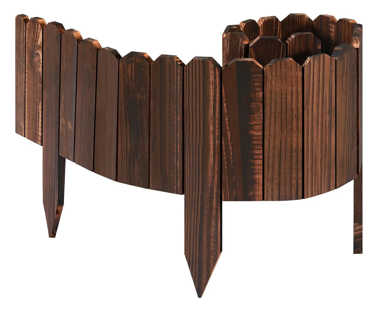 Courtyards Planting Fence Wood Garden Edging Border for Decorative Landscape Border Edging