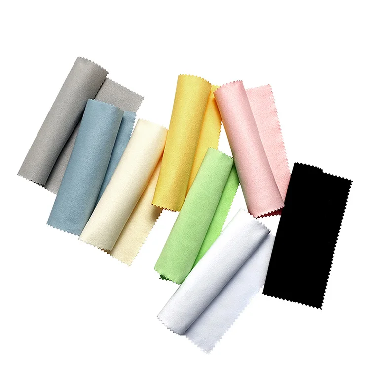 Free Samples Anhui Black Chamois Suede Universe Mirco Fiber Microfiber Custom Sublimation Print Logo Cleaning Glasses Cloth