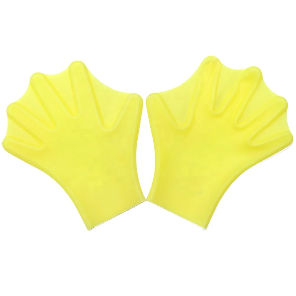 Hot Sale Swimming Gloves For Water Resistance Silicone Training Paddle Dive Glove Hand Webbed Flippers