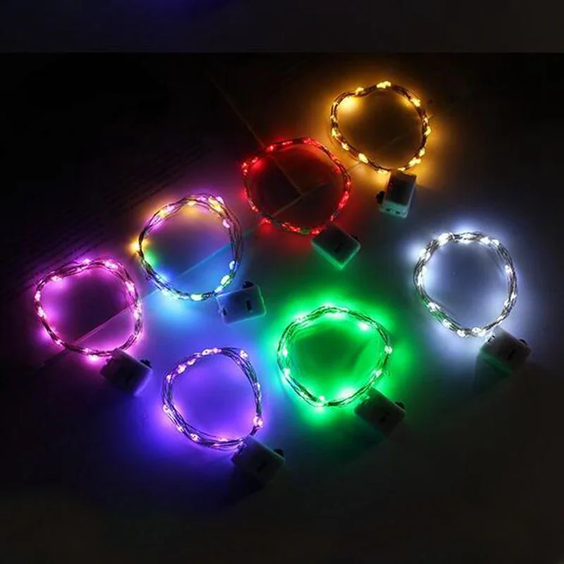 Leds Mini Micro Copper Wire Light Battery Operated 1M 10Leds 2M 20Led 3M 30 Led Festival Strip String Fairy Lights