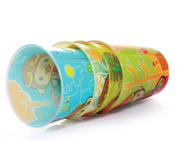 
China Manufacturer Bpa free PP plastic tumbler water cup for Promotion or Toddler Feeding 300ML 