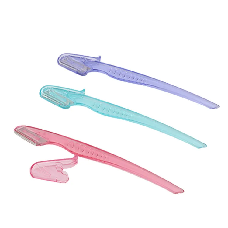 Инструменты для макияжа, пластиковая Бритва для бровей, портативный триммер для бровей для женщин