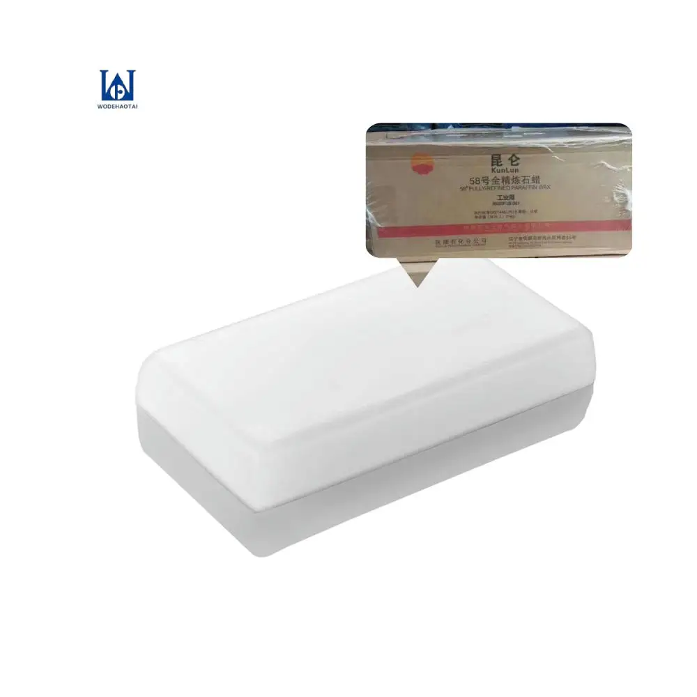 Fully refined Paraffin wax 56-58-60 kunlun brand for candle