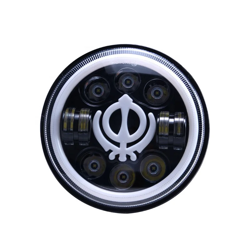 
 Горячие Продажа Новые 7 дюймов 65w ближнего и дальнего света лампы с желтым и цветная (RGB) внедорожник LED рабочий свет  