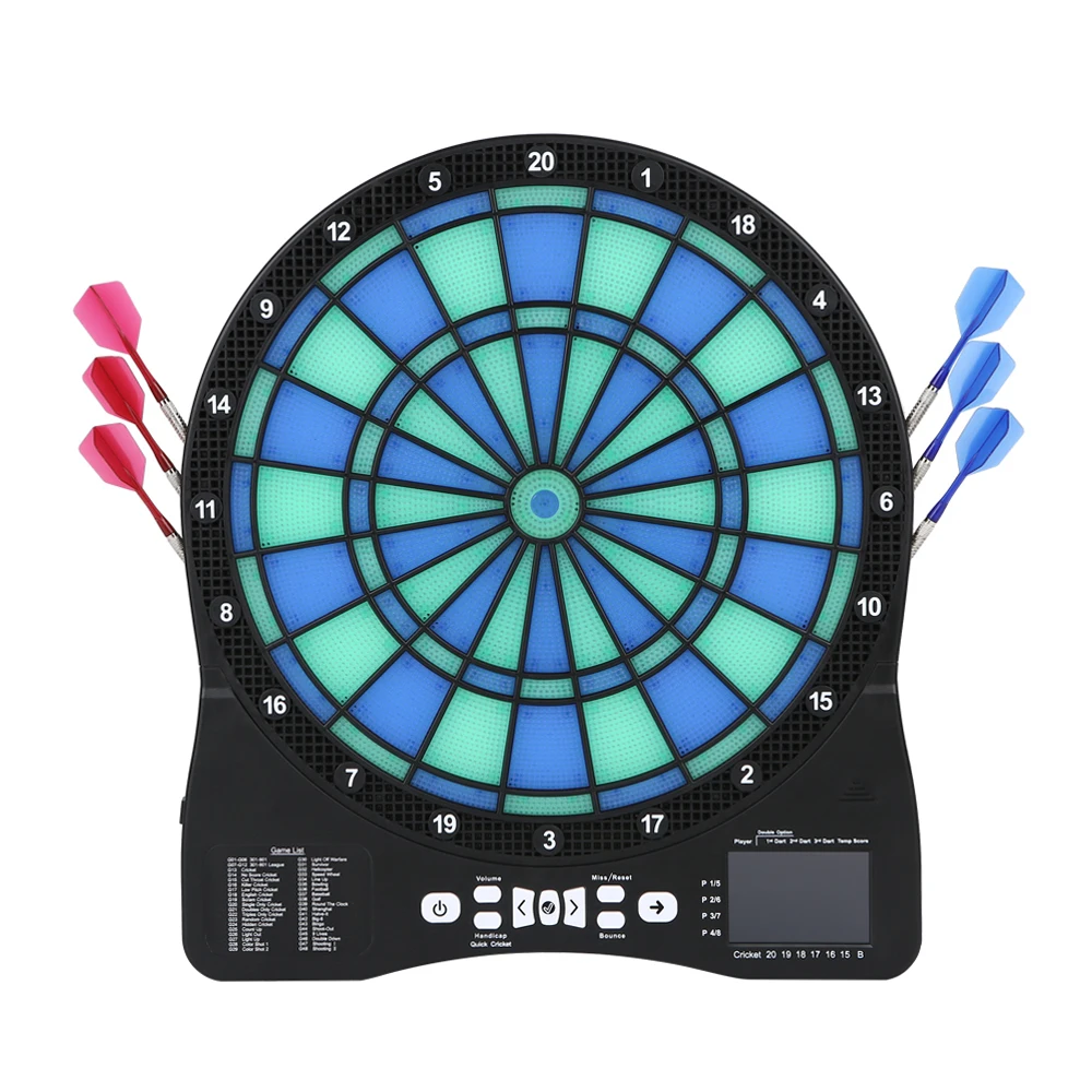 New Style Electronic Dartboard With Flashing Light And Music Infrared Ray Gun Plastic Dartboard