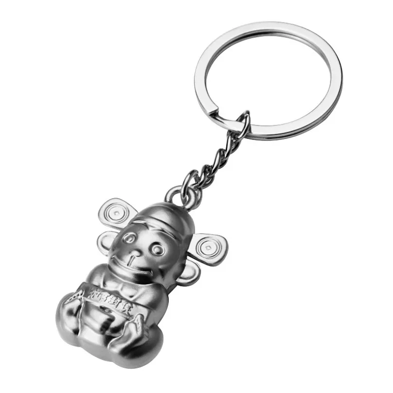 Chinese Metal Silver Custom 12 Constellations Keychain Keyring OX Dog Tiger Key chain Accessories Women Zodiac Keychains