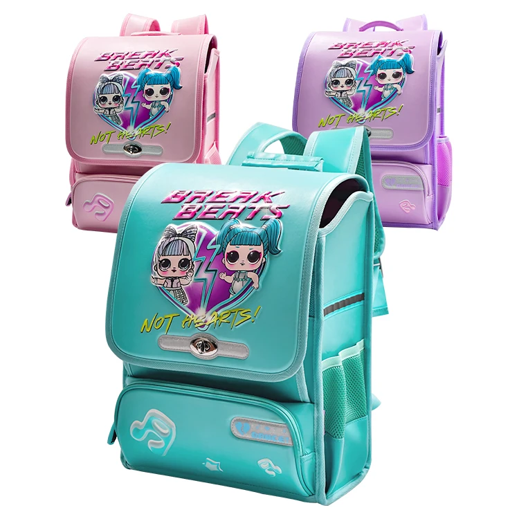Wholesale Lol Surprise Stationery Kits Schoolbags Kids  Hard Multifunctional Unfolded Cartoon Schoolbags Backpack For Girls