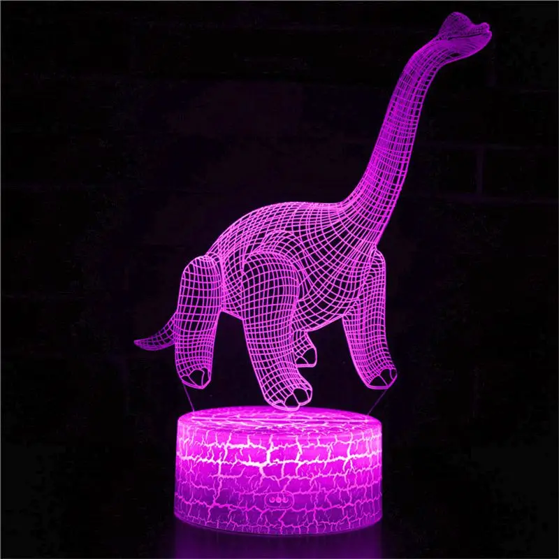 for Dinosaur Chameleon LED Table Lamp Velociraptor 3D Night Light Boy Reading Light Girlfriend Child Christmas Birthday Gift
