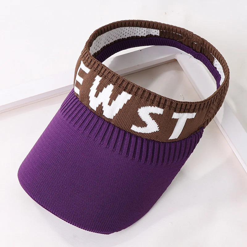 ELLEWIN Custom Embroidery Golf Walking Girl Caps Tennis Empty Top Hats Sun Visors Hat for Women