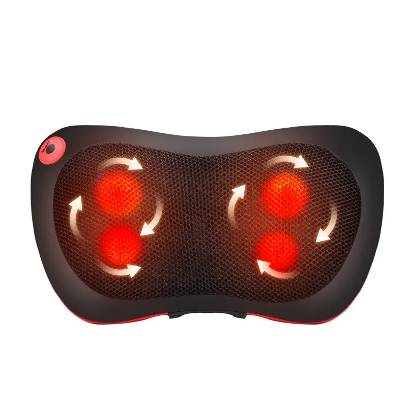 Hot sale Full body head back neck massage pillow/shiatsu massage pillow with infrared heating