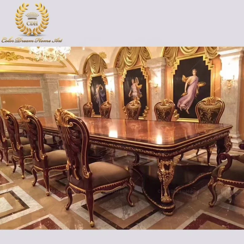 French Furniture Style Dining Room Set Villa Furniture Antique Spanish Furniture