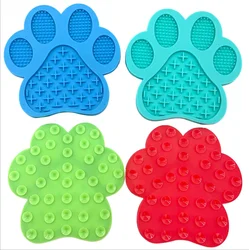 Factory Dog Bowl Slow Feeder Customized New Silicone Paw Bath Dog Licking Pad Pet Bowls & Feeders Dogs Nad Cats Eating Slow