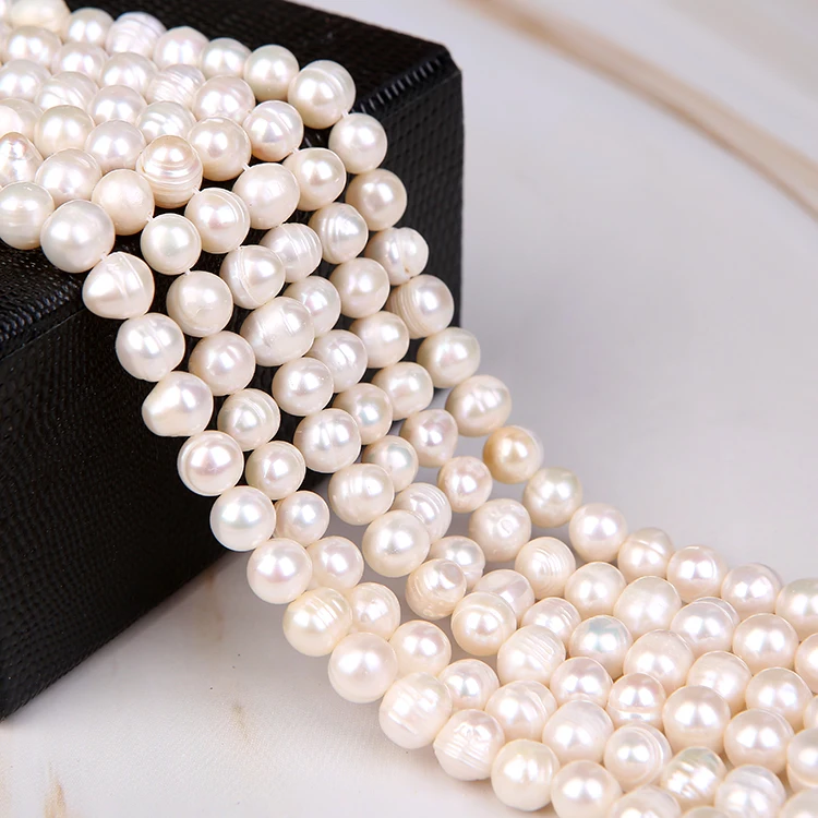 Round Pearl 9-11mm Screw White Loose Natural Pearl Price Freshwater Loose Pearls For Jewelry Necklace