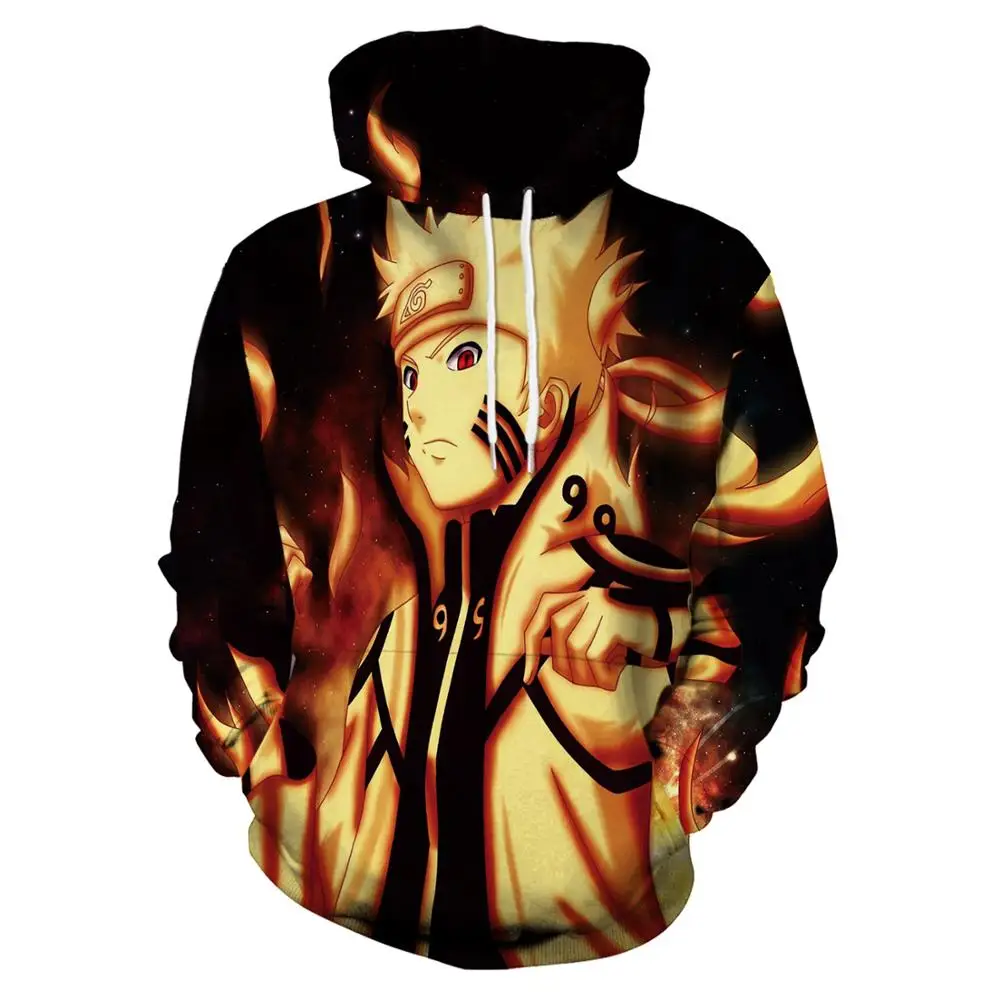 
Custom made Kangaroo Pocket Cosplay Unisex Naruto 3D Print Pullover Anime xxxxl Hoodie Sweatshirt for men 