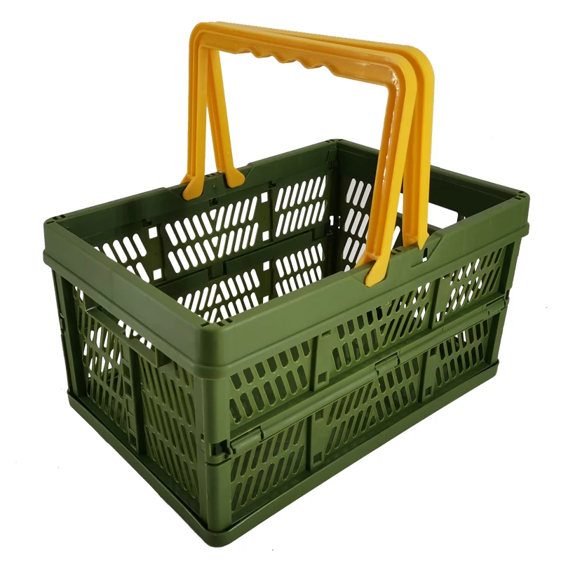 Factory produced baskets Plastic wicker storage basket foldable easy to take