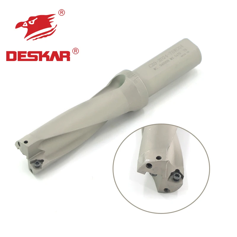 DESKAR C20-3D24-75WC04 WC Series Drill Bites Insert 3D U Drill Machinery Lathes CNC