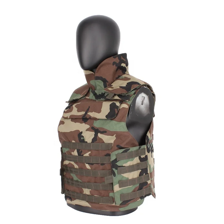 
Xinxing new style military army neck protect woodland camouflage tactical vest plate carrier 1000D nylon molle combat jacket 