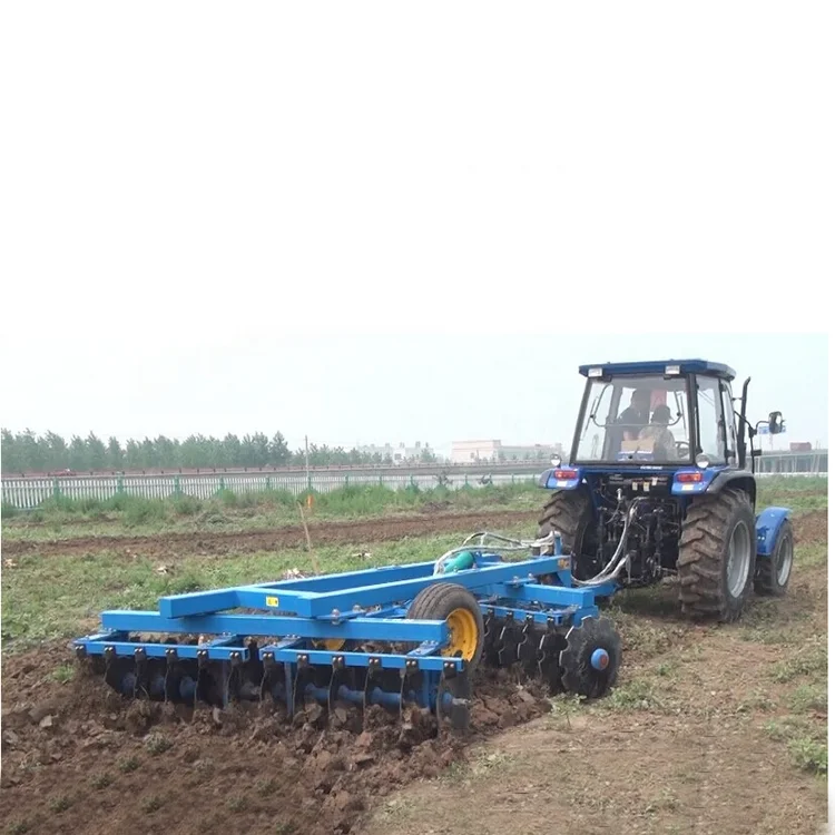24 disc blade heavy duty disk harrow hydraulic disc harrow tractor trailed disc harrow