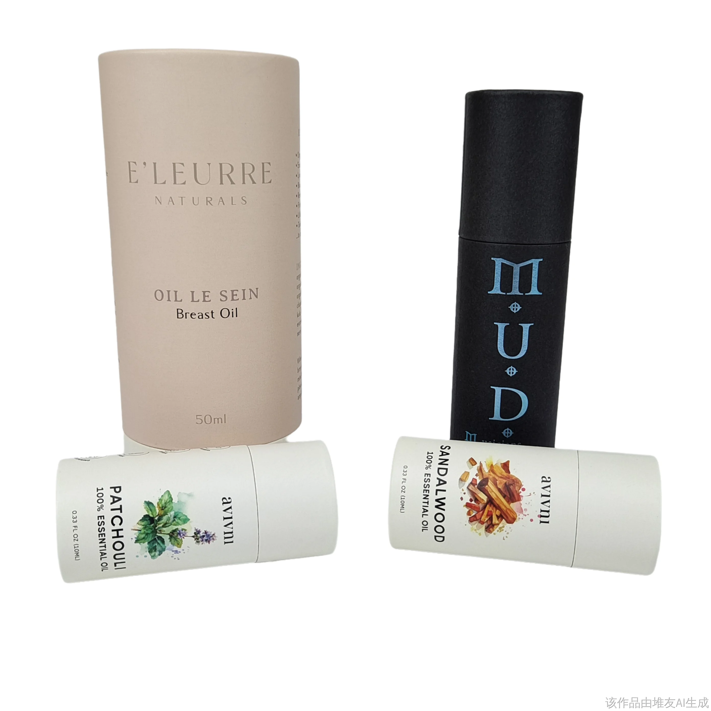 Fully Customizable Wholesale Biodegradable Kraft Food Grade Paper Tubes Packaging Gift Handicrafts Cosmetic Round Cylinder