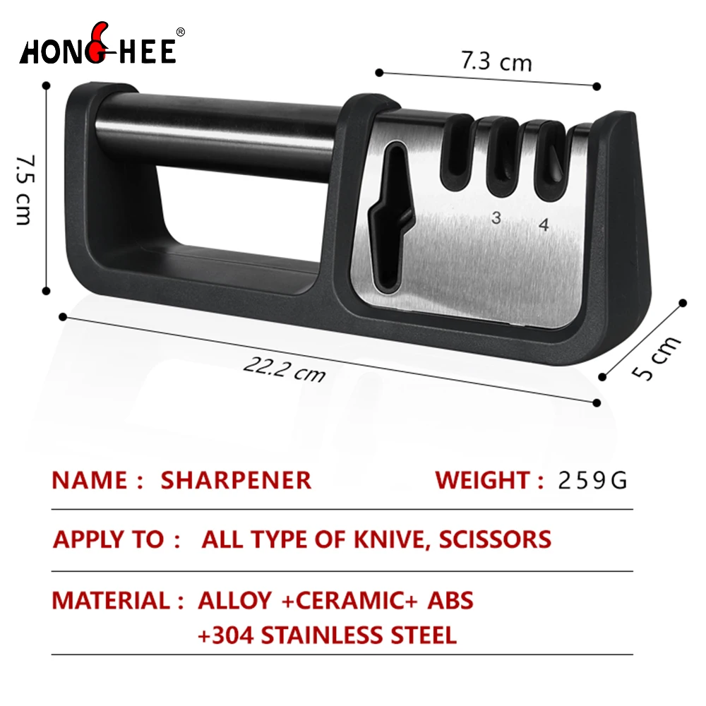 Top Seller Kitchen Knife Scissor Sharpener Knife Sharpeners 4 Stage Kitchen Knife Sharpening Machine