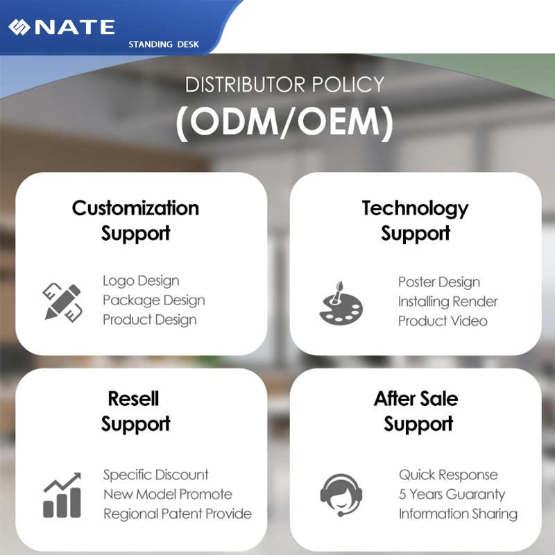 3BF3A-W-T Modern Office Work Station Table Office Furniture 4 Person Staff Workstation Height Adjustable Standing Desk Frame