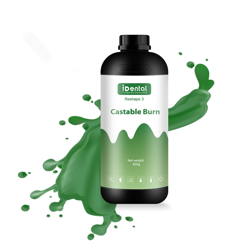 RR Dental UV Resin iDental Professional Dental DLP 3D Printer UV 405nm Resin for Castable Burn