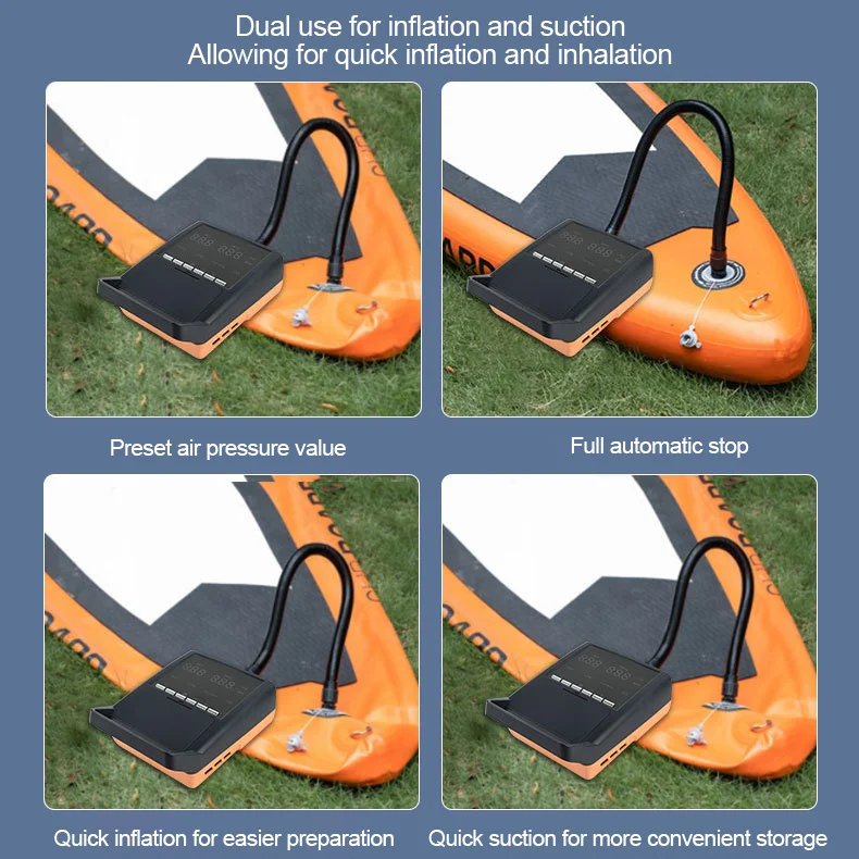 SUP Paddle Board Electric Inflatable Portable Air Automatic Pump Stand Up Vertical Battery Powered Hand Inflation For Waterproof